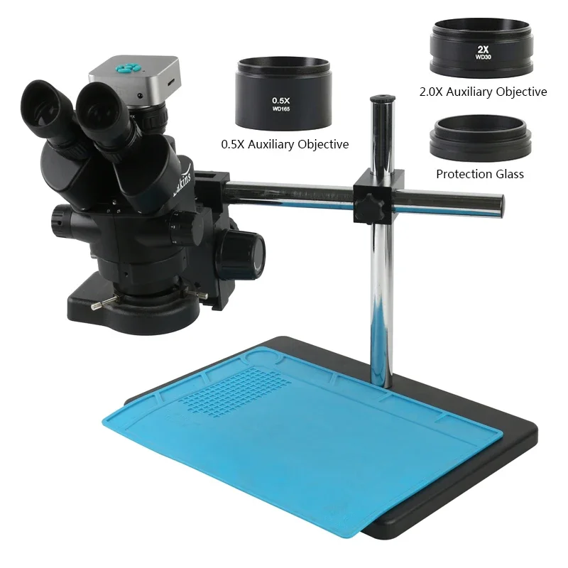 Zoom 3,5x-90x trinoculaire Con - Stereo Trinocular Microscope Pcb avis et prix