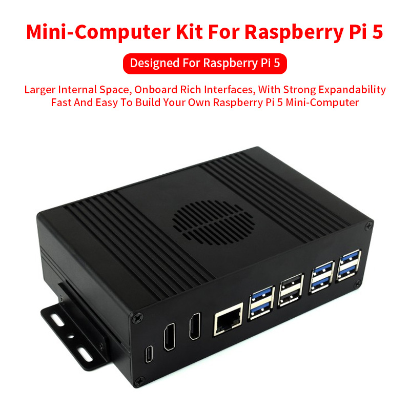Boîtier en alliage d'aluminium - Raspberry Pi 5 8Gb Kit avis et prix